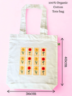 Flower tote bag