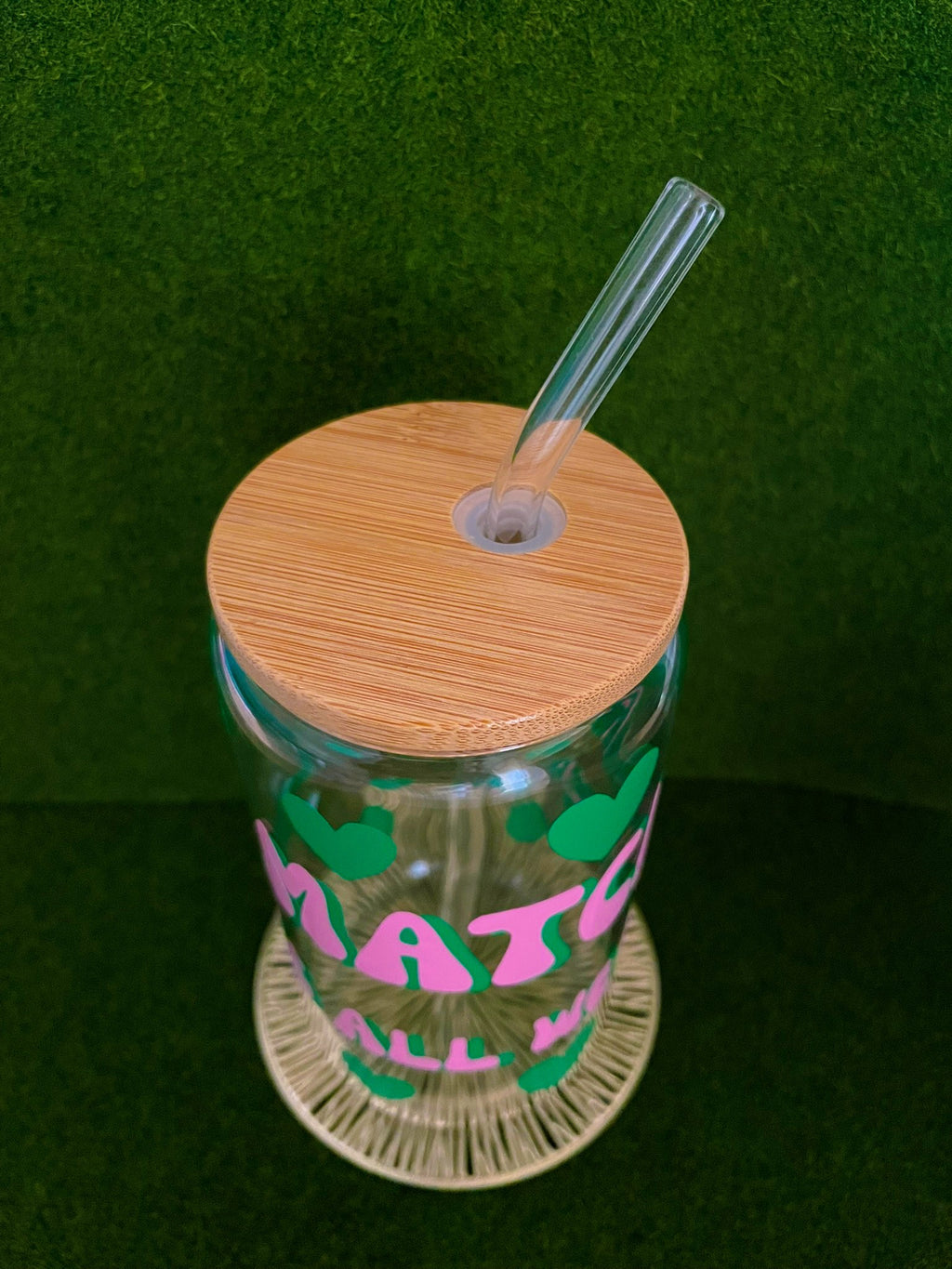 Matcha Lovers Glass Cup