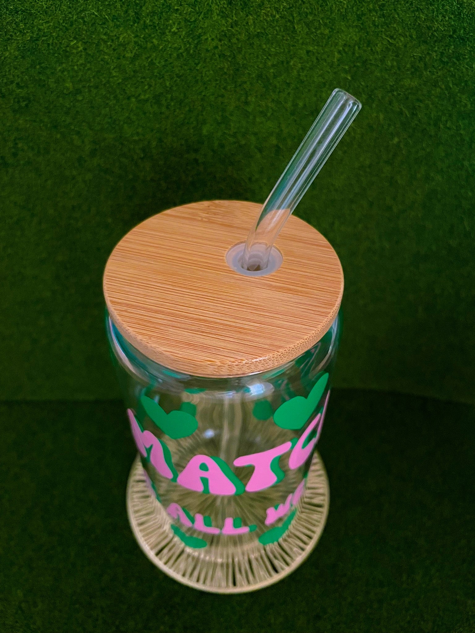 Matcha Lovers Glass Cup