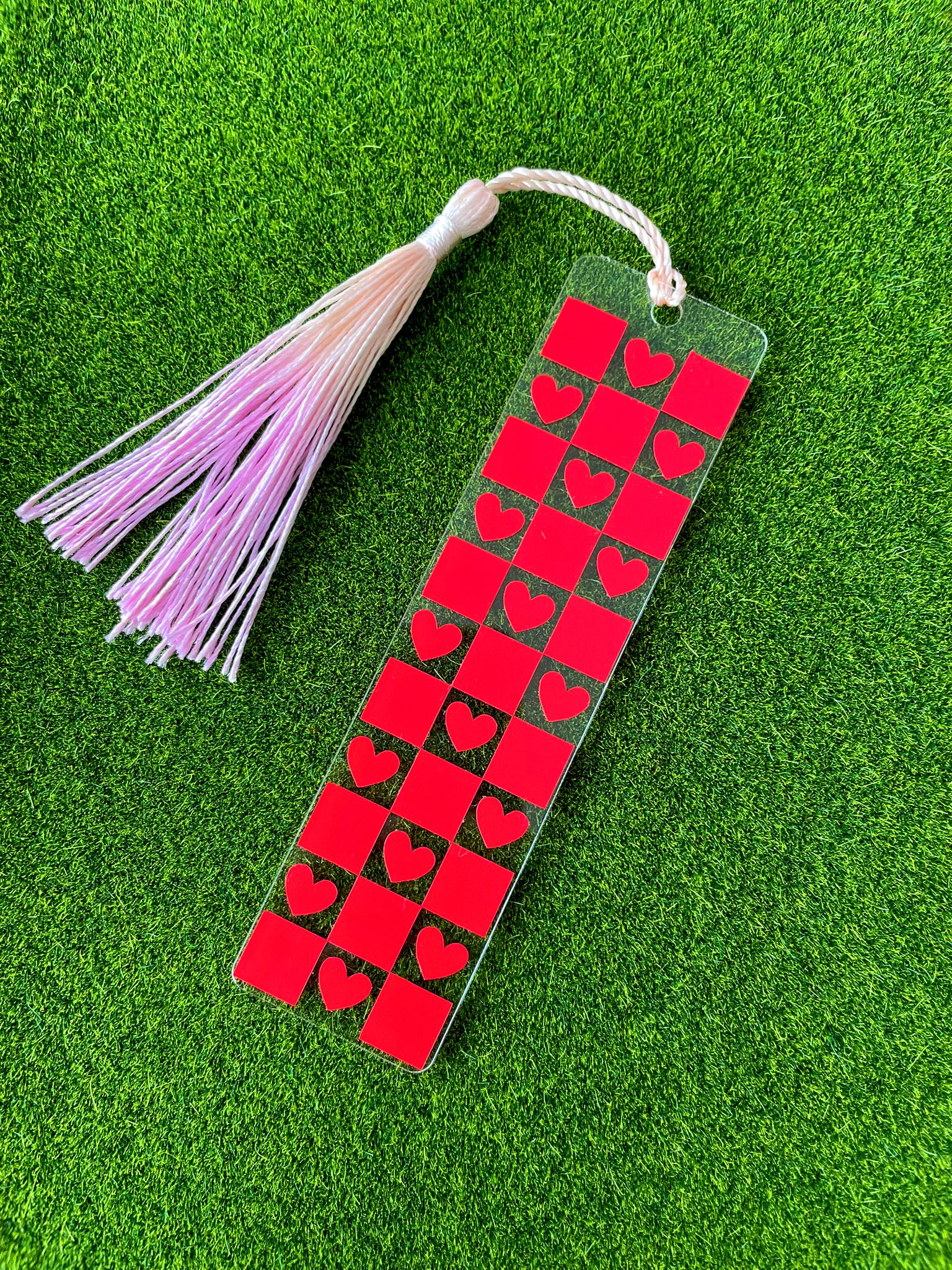 Rote Herzen Lesezeichen