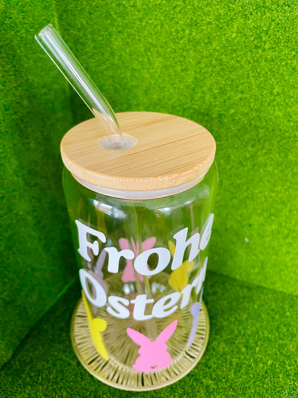 Frohe Ostern Glass Cup