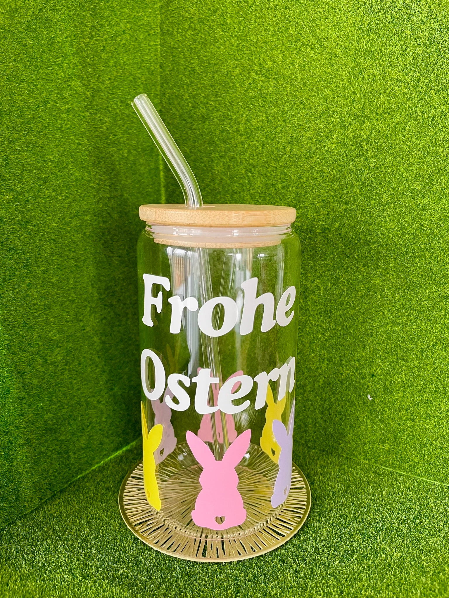 Frohe Ostern Glass Cup