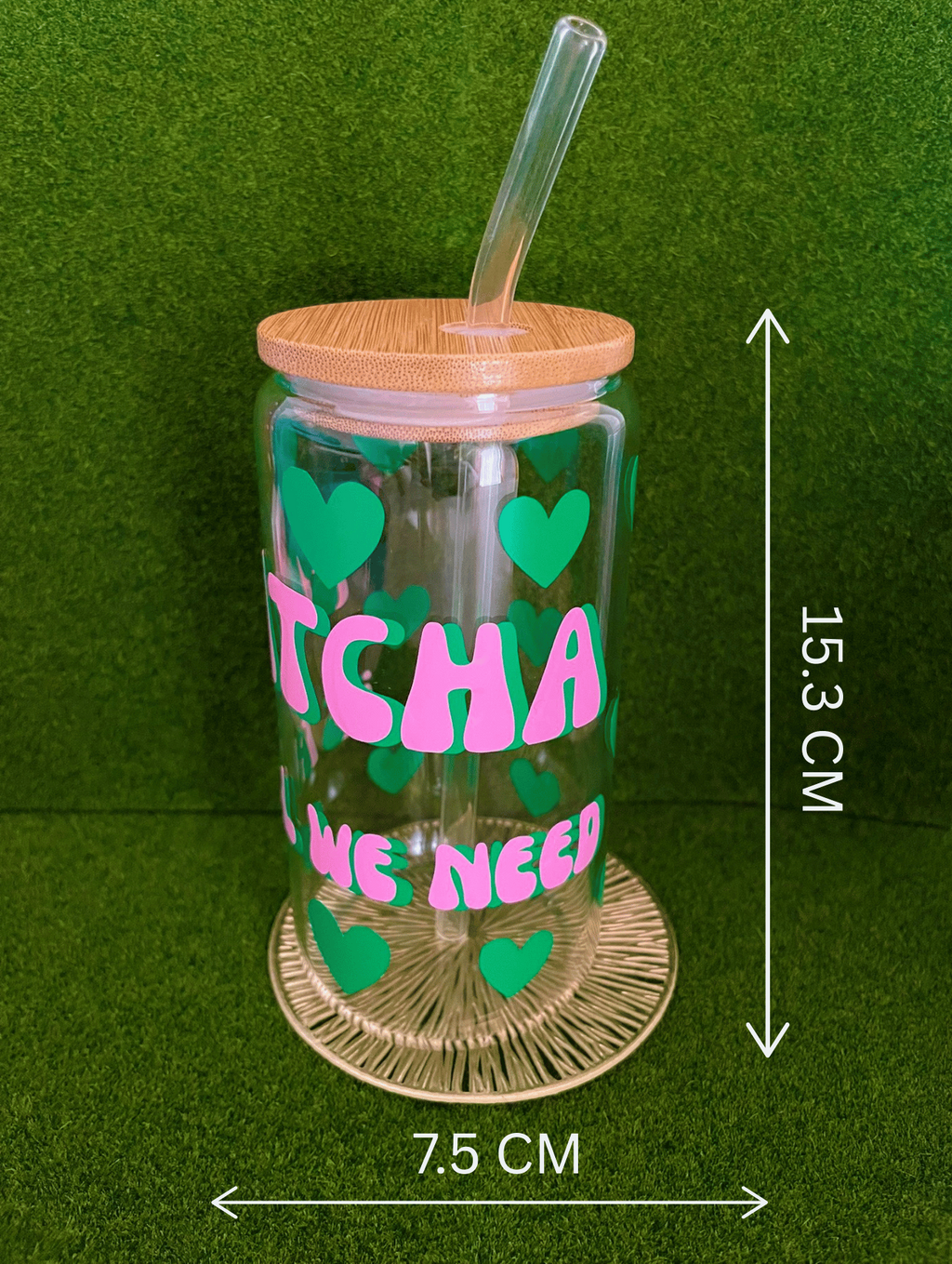 Matcha Lovers Glass Cup