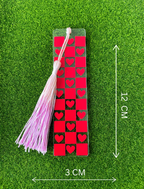 Rote Herzen Lesezeichen