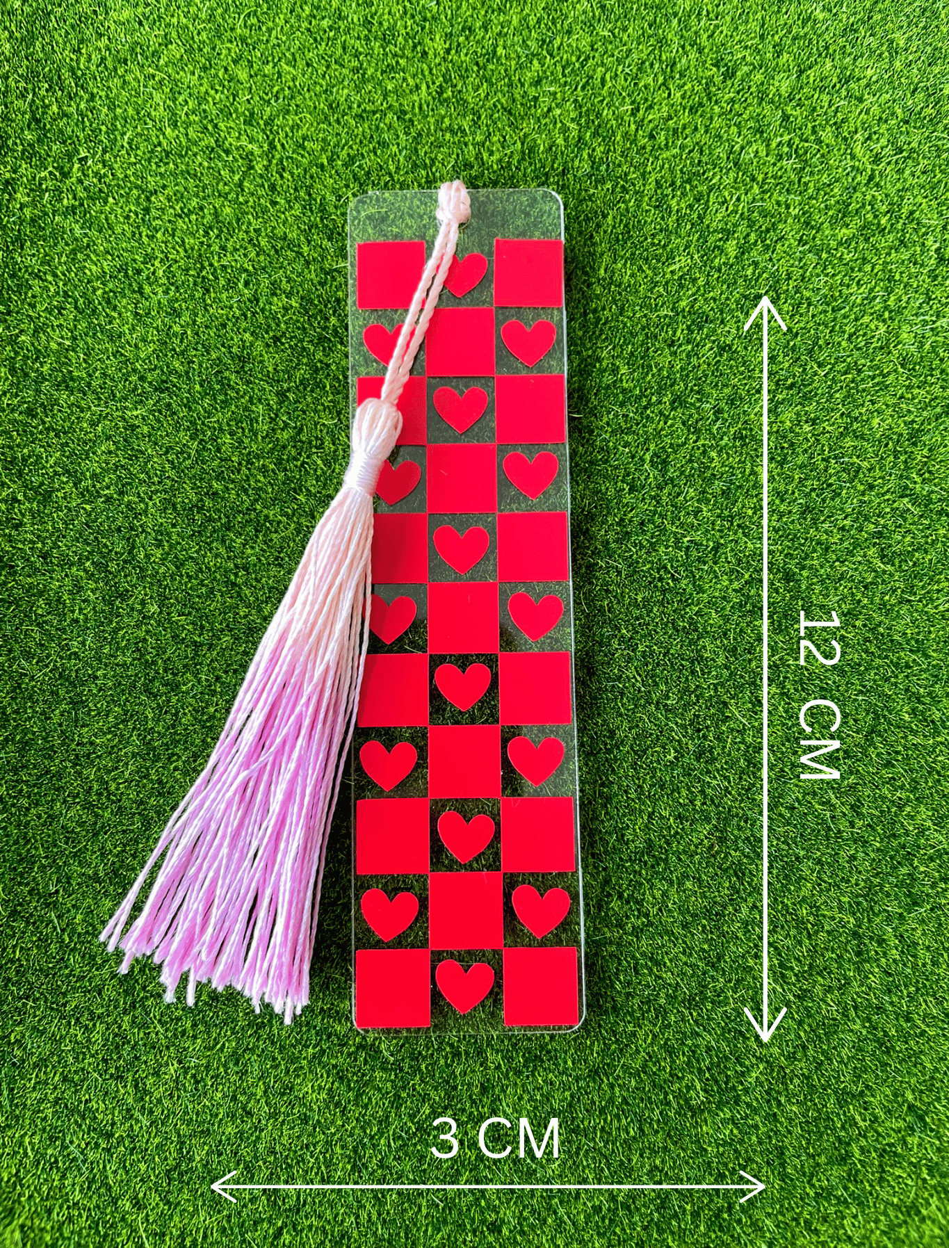 Rote Herzen Lesezeichen