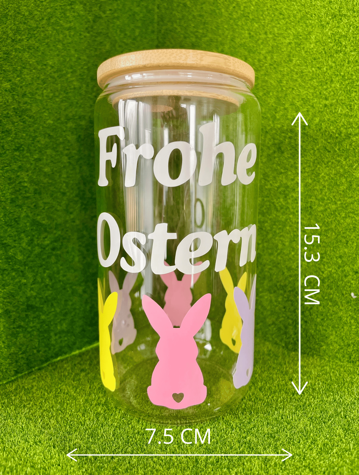 Frohe Ostern Glass Cup